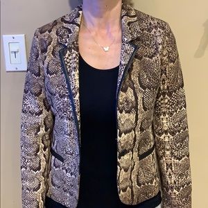 Cheetah print blazer